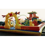 Giraffe inflatable amusement park